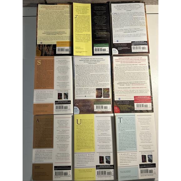 9 Charles Todd Ian Rutledge Mysteries Detective Mystery Fiction Paperback - Picture 11 of 16